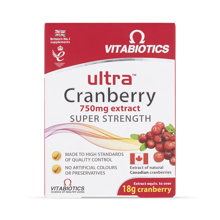 Vitabiotics Ultra Cranberry 750mg 30 Tablets