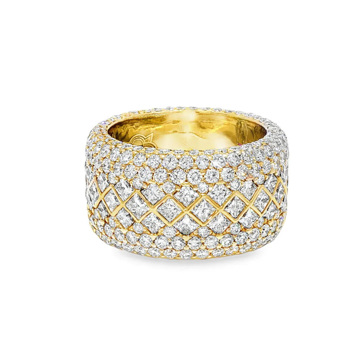RINA - For Him FACTORY Diamond Lattice Band 71138 in Rose Gold / 8 – Ring