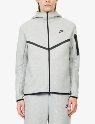 For Him Technical Logo-Print Stretch-Woven Hoody detail 3