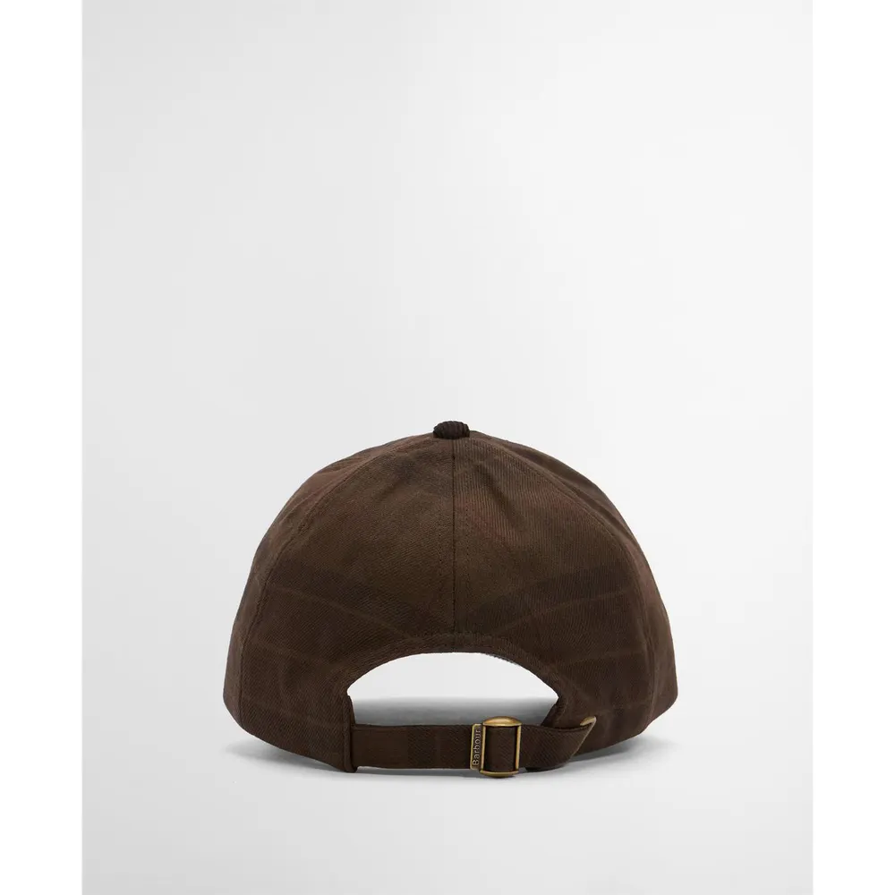 Barbour Macklow Tartan Cotton Baseball Cap detail 2