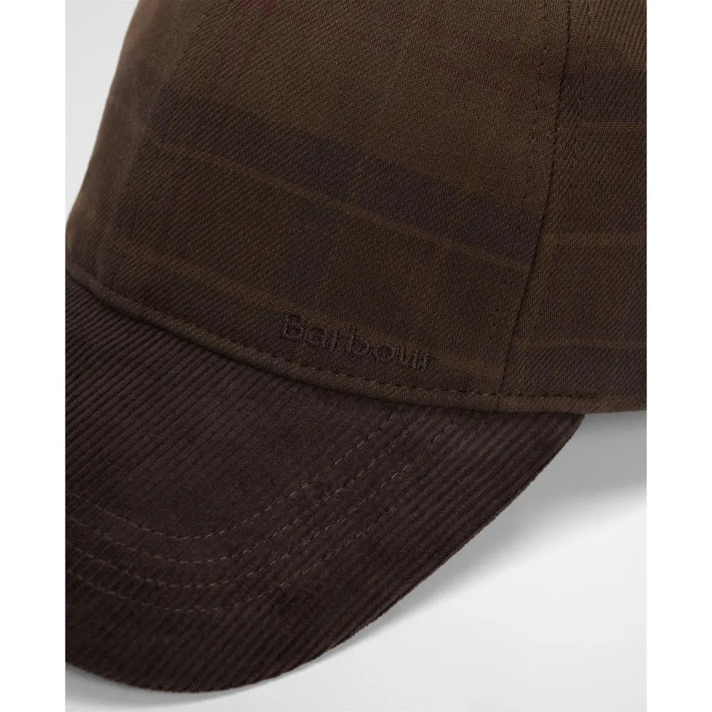Barbour Macklow Tartan Cotton Baseball Cap detail 3