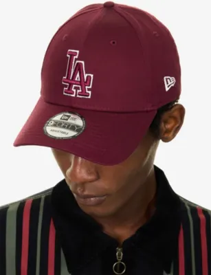 NEW ERA 9FORTY LA Dodgers Outline Cotton Baseball Cap detail 2