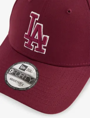 NEW ERA 9FORTY LA Dodgers Outline Cotton Baseball Cap detail 3