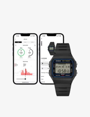 CASIO F-B100W-1A Resin Digital Watch 38.1mm in BLACK, additional product view 2
