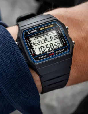CASIO F-B100W-1A Resin Digital Watch 38.1mm in BLACK, additional product view 3