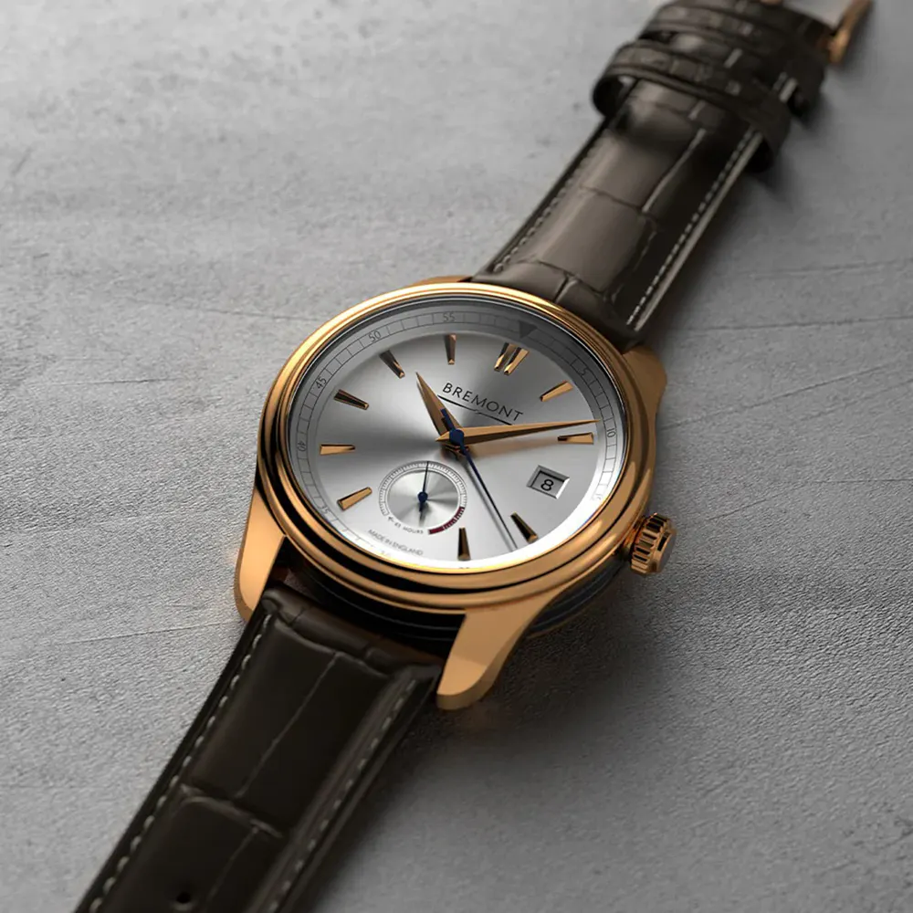 Bremont H1 Audley 40mm Mens Watch in Silver, additional product view 2