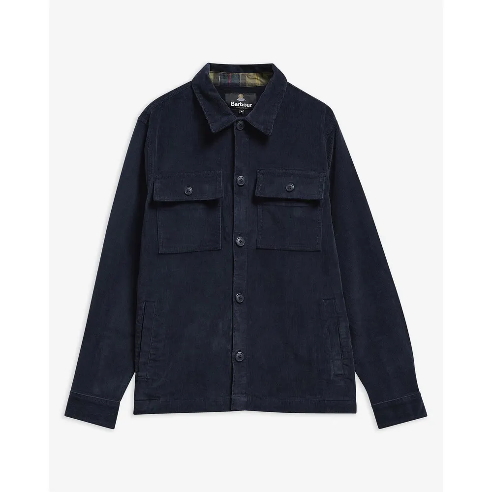 Barbour Men's Cord Cotton Long Sleeve Overshirt detail 2