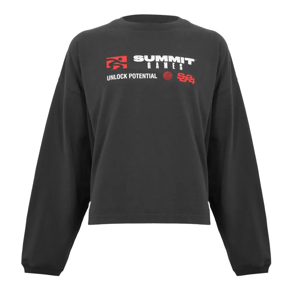 Summer Games Men's Label Logo LS Tee Long Sleeve T-Shirt