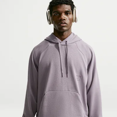 Nike N.A.C. Men's Dri-FIT Oversized Fleece Training Hoodie - Purple Smoke/Purple Smoke