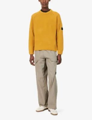 CP COMPANY Brand-Lens Ribbed Cotton Sweatshirt detail 2