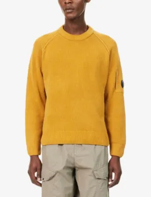 CP COMPANY Brand-Lens Ribbed Cotton Sweatshirt detail 3
