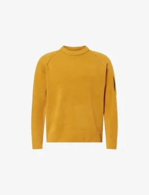 CP COMPANY Brand-Lens Ribbed Cotton Sweatshirt