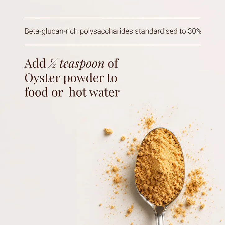 KIKI HEALTH Organic Oyster Mushroom Extract Powder - 50g detail 3