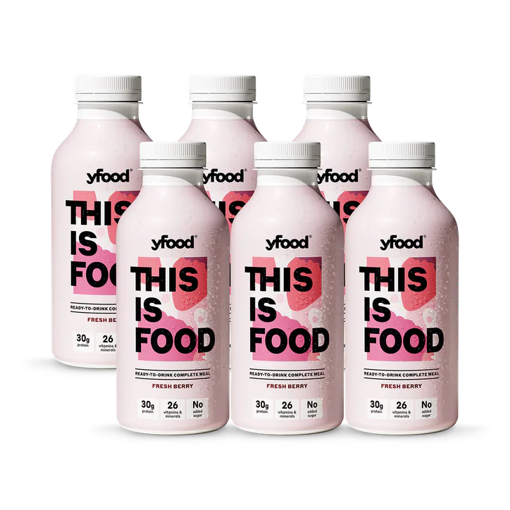 Yfood Ready to Drink Complete Meal Fresh Berry Drink 6x500ml