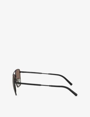 OLIVER PEOPLES OV1362S Square-Frame Metal Sunglasses detail 2