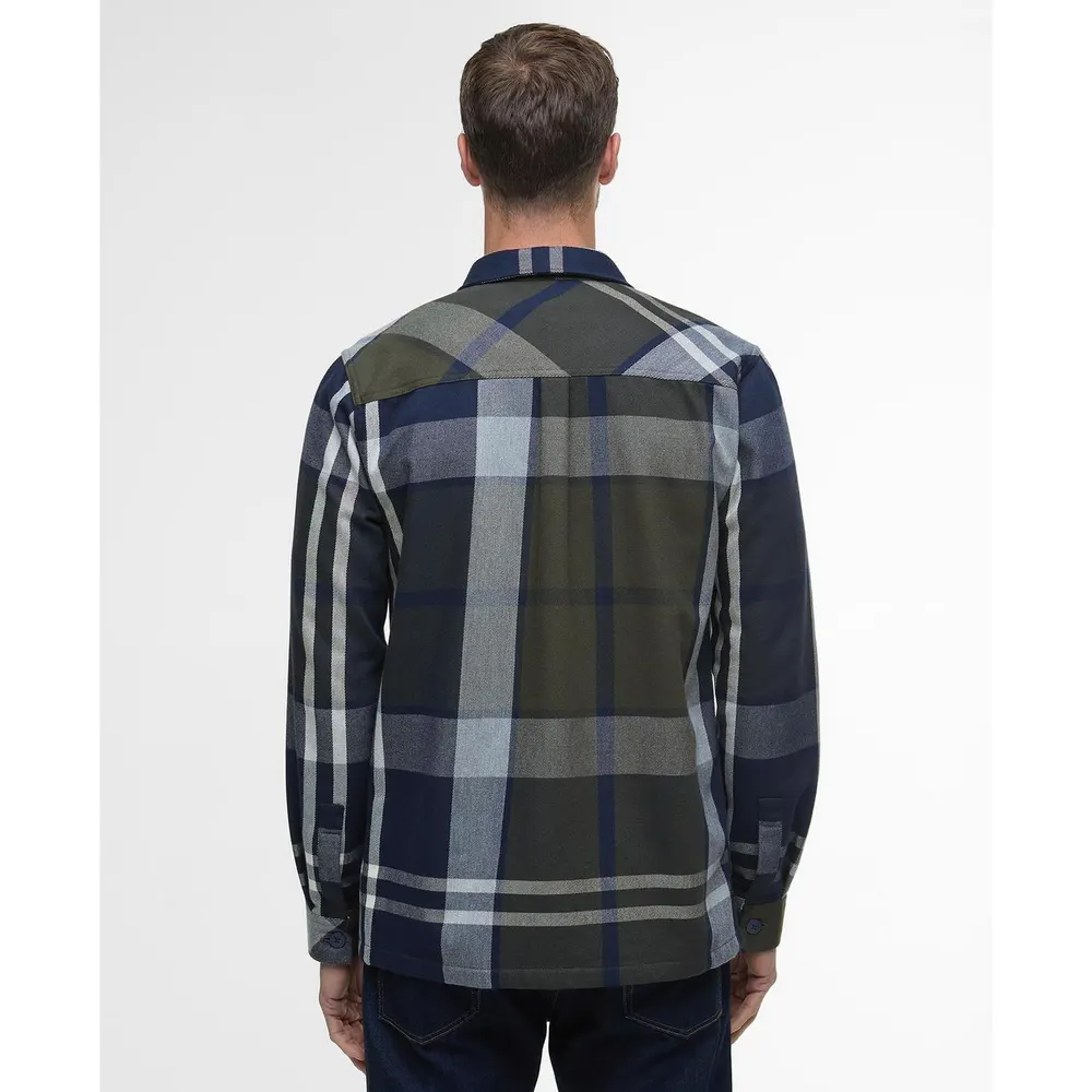 Barbour Men's Lannich Tartan Cotton Long Sleeve Overshirt detail 3