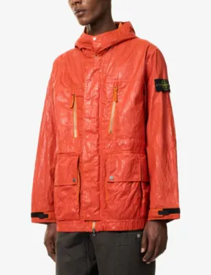 STONE ISLAND Slick Nylon Tela-TC Hooded Jacket detail 3