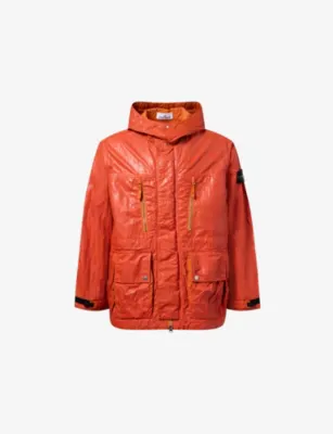 STONE ISLAND Slick Nylon Tela-TC Hooded Jacket