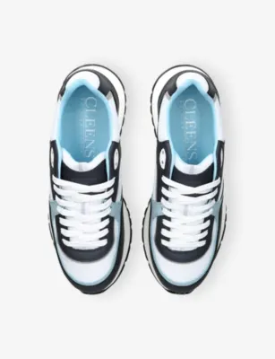 CLEENS OneSixty Runner Suede And Mesh Trainers - EUR 40 / 6 UK MEN in BLUE OTHER, additional product view 2