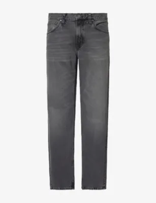 NUDIE JEANS Gritty Jackson Straight-Leg Denim Jeans - 30/32 in GREY LAKE – Mens | Jeans | Straight Leg