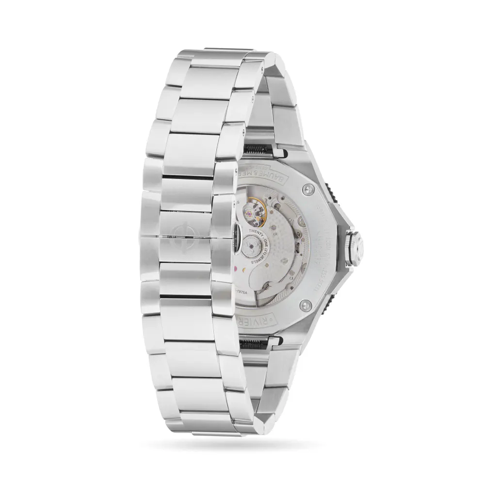 Baume & Mercier Riviera 42mm Mens Watch Black in Grey, additional product view 3