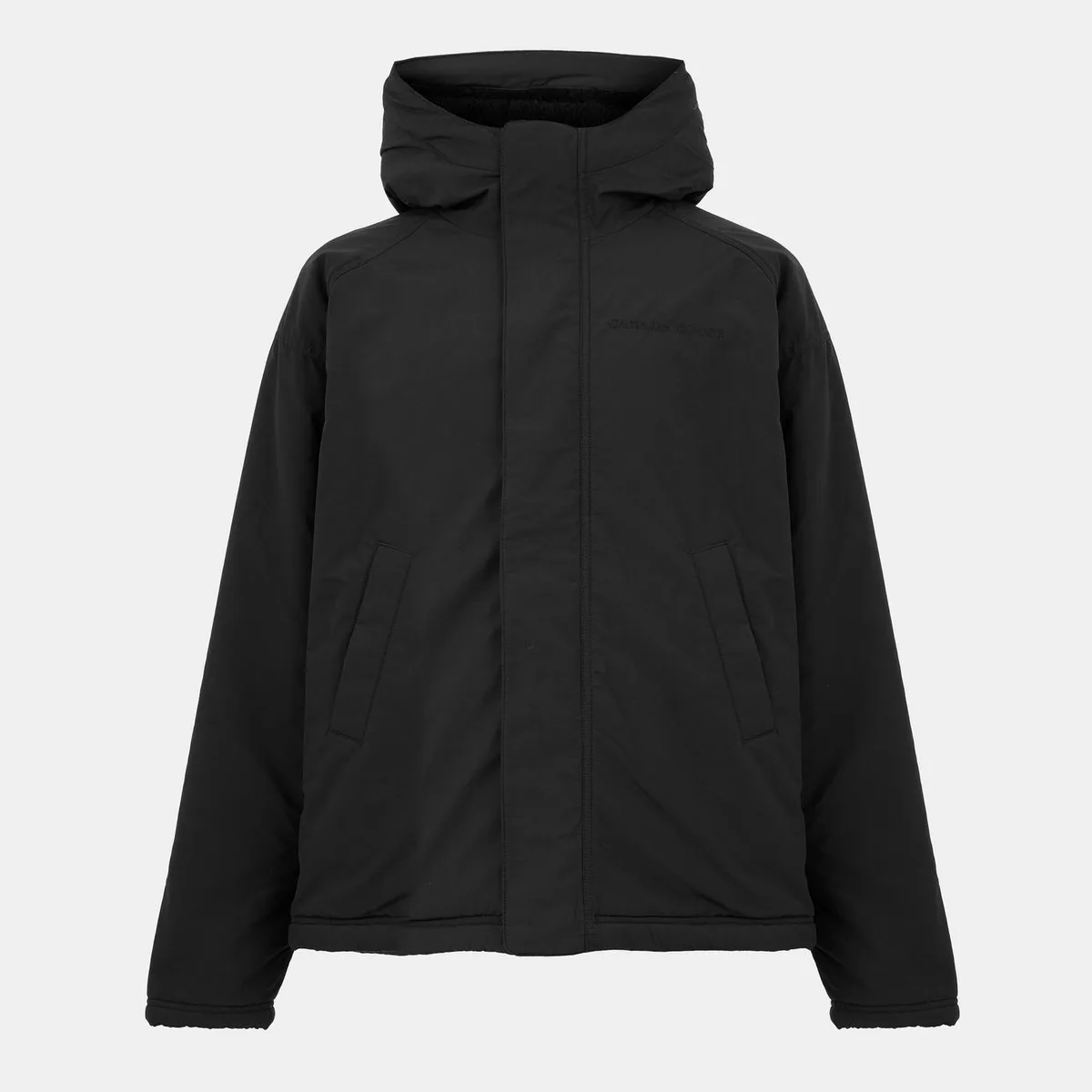 Canada Goose Men's Alberni Bomber Hooded Long Sleeve Sherpa Jacket
