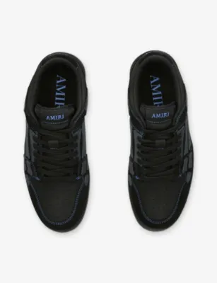 AMIRI Skel Leather Trainers - EUR 40 / 6 UK MEN in BLACK/COMB, additional product view 2