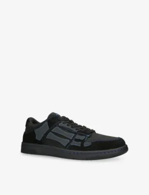 AMIRI Skel Leather Trainers - EUR 40 / 6 UK MEN in BLACK/COMB, additional product view 3