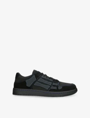 AMIRI Skel Leather Trainers - EUR 40 / 6 UK MEN in BLACK/COMB – Mens | Trainers | Lace up trainers