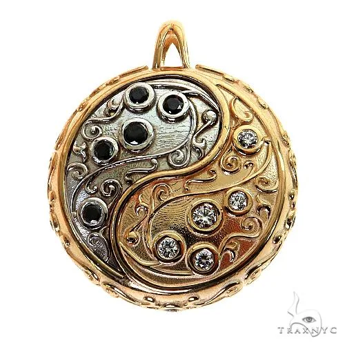 RINA - For Him CUSTOM 2 Tone Gold Yin Yang For Him Pendant 68685 – Pendant