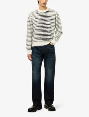 TOM FORD Selvedge Straight-Leg Cotton-Blend Jeans detail 2