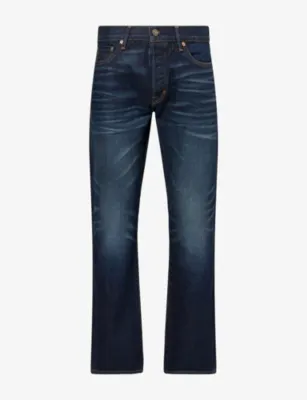 TOM FORD Selvedge Straight-Leg Cotton-Blend Jeans
