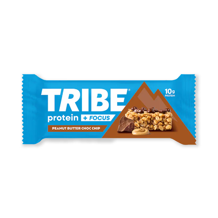 Tribe Protein & Focus Peanut Butter Choc Chip Protein Bar 60g