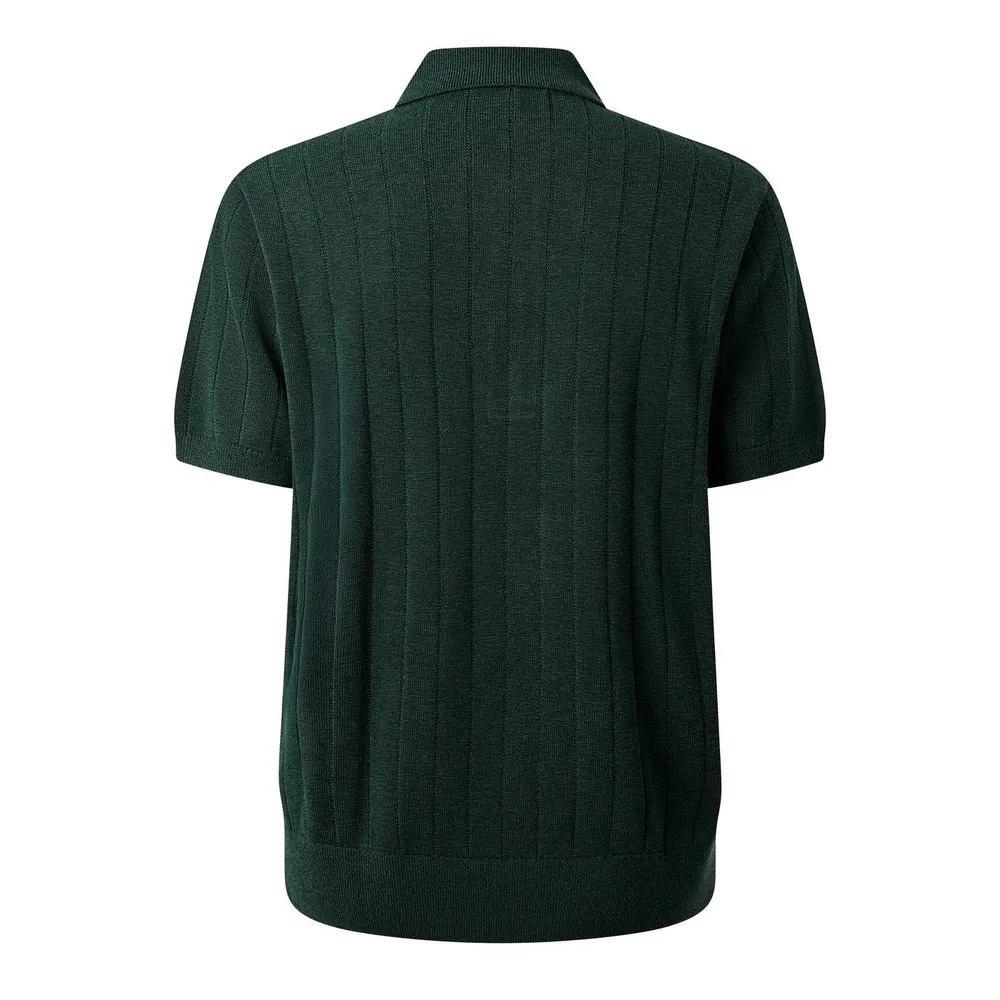 Lacoste Men's Ribbed Knit Short-Sleeve Polo Shirt detail 2