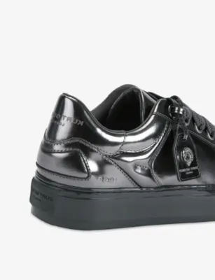 KURT GEIGER LONDON Southbank Tag Leather Trainers - EUR 46 / 12 UK MEN in GREY, additional product view 3