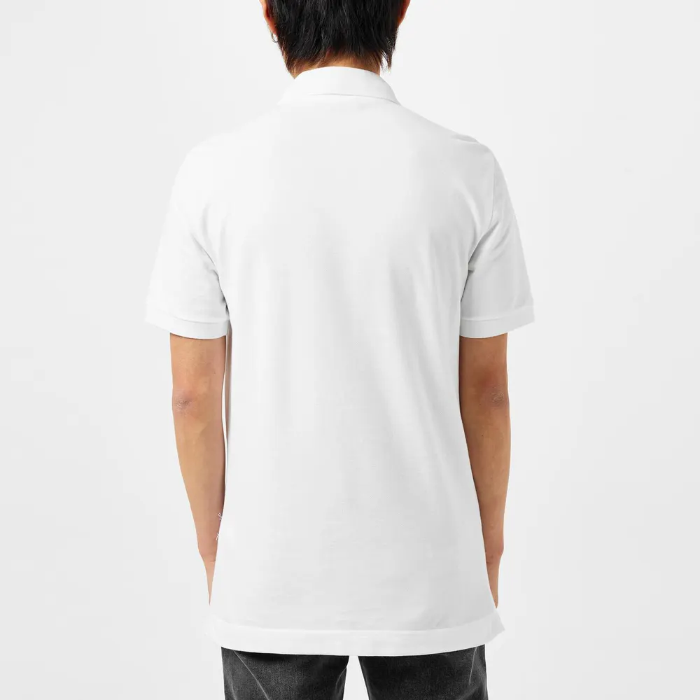 Dolce and Gabbana Men's Plain Piqué Cotton Polo Shirt detail 3