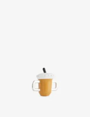 POUBEL Iced Coffee Sterling-Silver Enamelled Charm detail 2