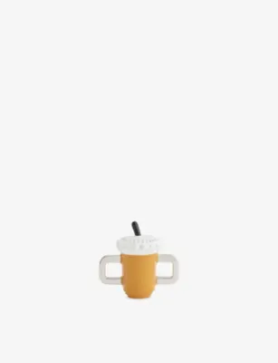 POUBEL Iced Coffee Sterling-Silver Enamelled Charm