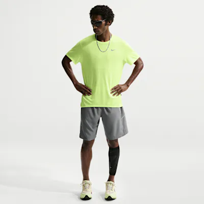 Nike Miler Men's Dri-FIT 23cm (approx.) Unlined Running Shorts - Smoke Grey/Smoke Grey in Smoke Grey/Smoke Grey – Nike men's and unisex