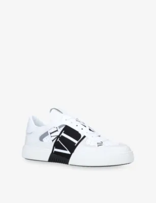 VALENTINO GARAVANI VL7N logo-strap leather low-top trainers - EUR 41 / 7 UK MEN in WHITE/BLK, additional product view 3