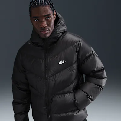 Nike Windrunner Men's Down Jacket - Black/Black/White in Black/Black/White – Nike men's and unisex