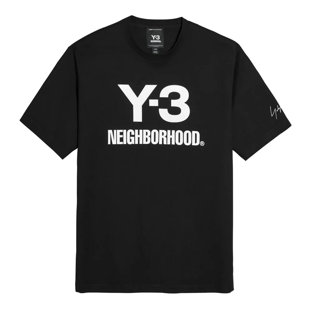 Y3 x Neighborhood Logo T-Shirt in Black – Clothing