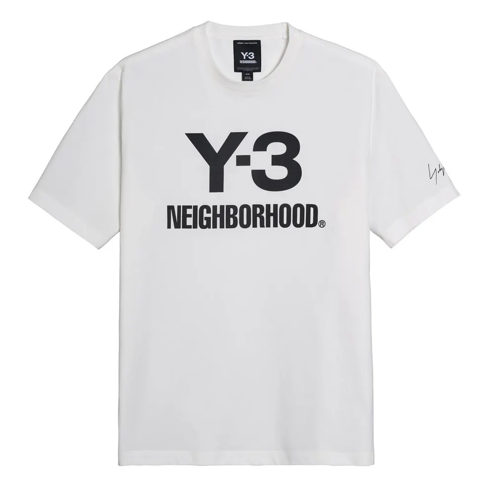 Y3 x Neighborhood Logo T-Shirt in Core White – Clothing