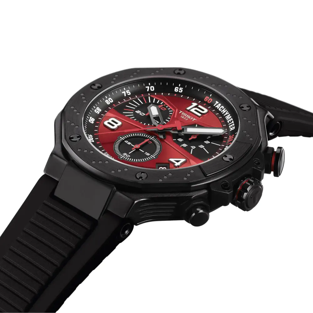 Tissot T-Race MotoGP 2026 Limited Edition 45mm Mens Watch Black in Red, additional product view 2