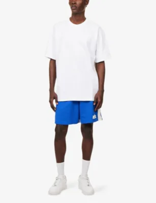For Him Club Flow Knitted Cotton Shorts in ROYAL BLUE, additional product view 2