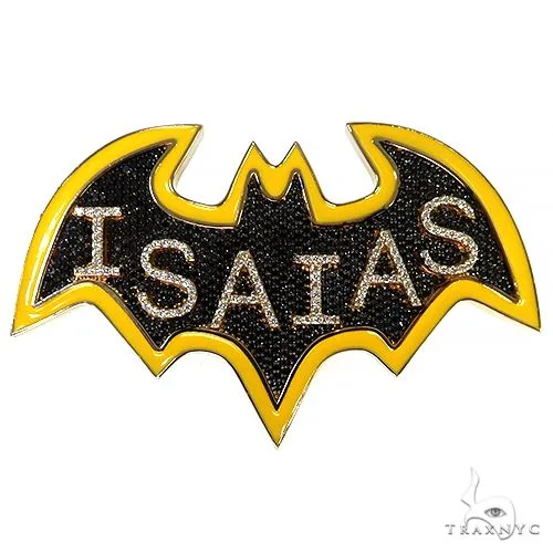 RINA - For Him CUSTOM Custom Batman Logo Name Pendant 68256 in Rose Gold – Pendant