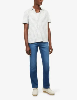 PAIGE Normandie Straight-Leg Denim Jeans detail 2