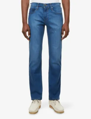 PAIGE Normandie Straight-Leg Denim Jeans detail 3
