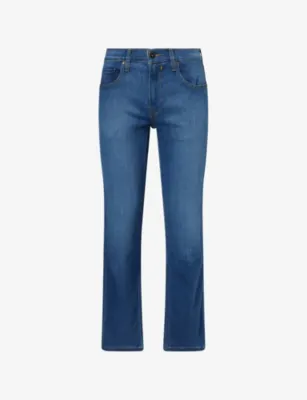 PAIGE Normandie Straight-Leg Denim Jeans