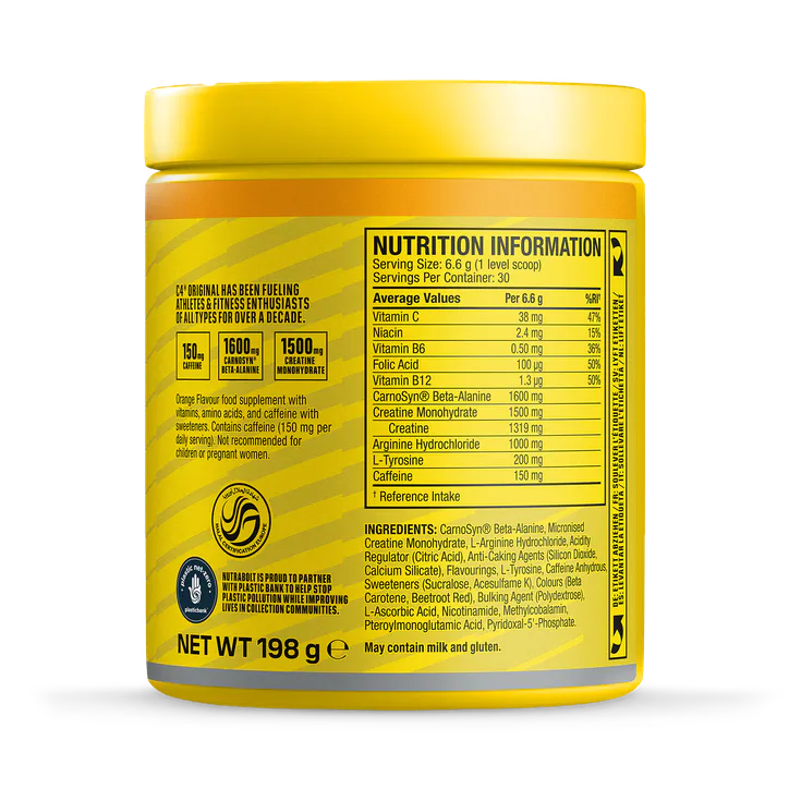 Cellucor C4 Original Pre-Workout Orange 180g, additional product view 3